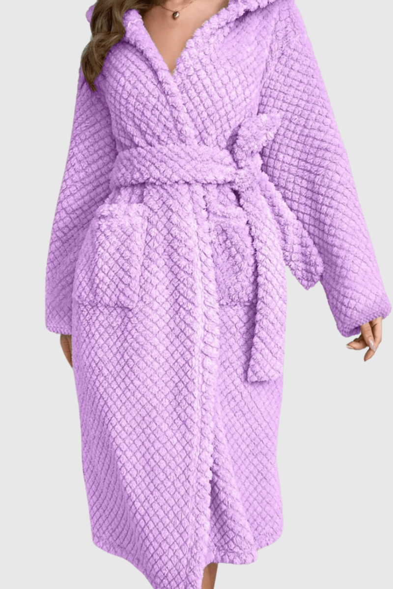 Peignoir Femme | Eponge à Capuche – Image 3
