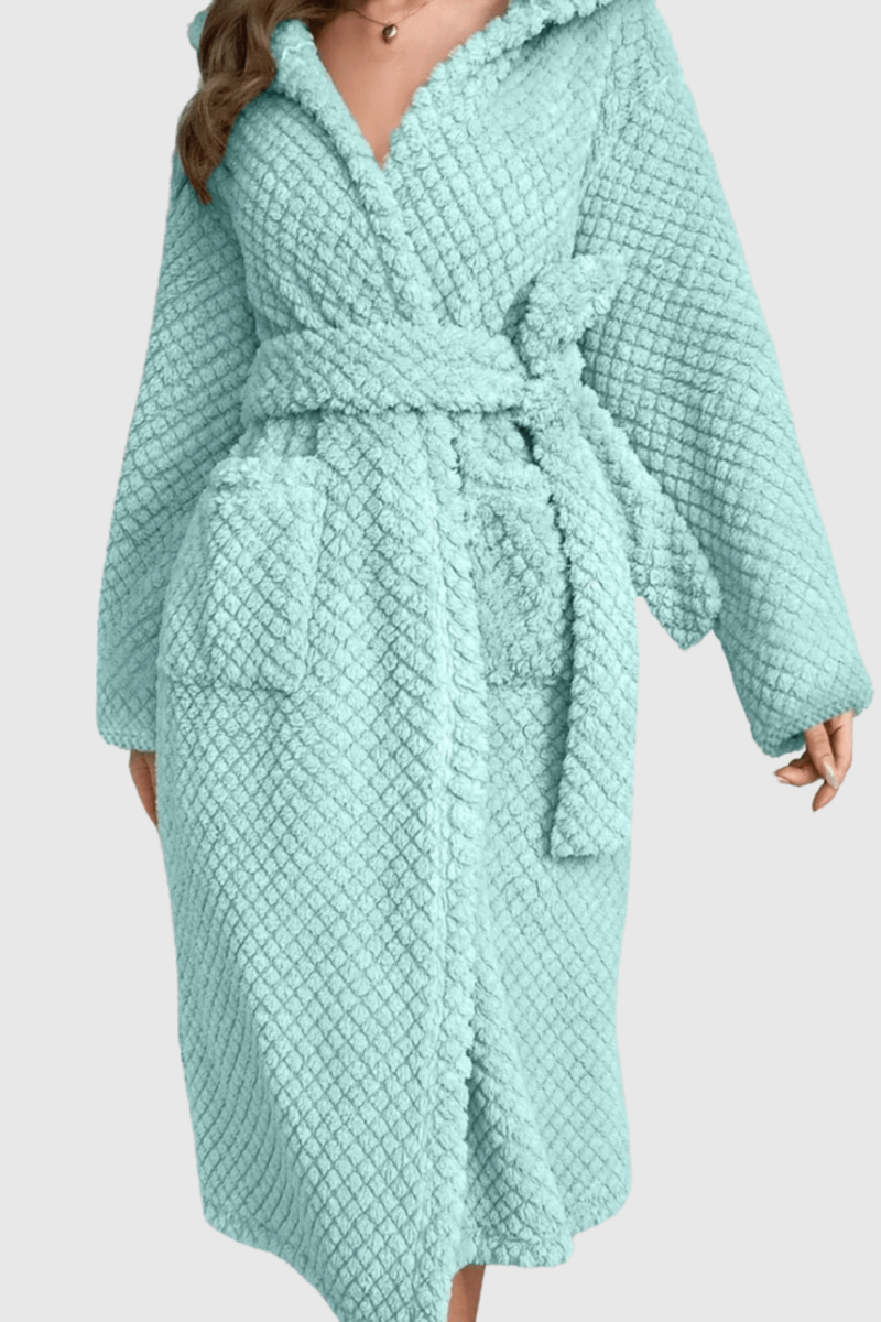 Peignoir Femme | Eponge à Capuche – Image 4