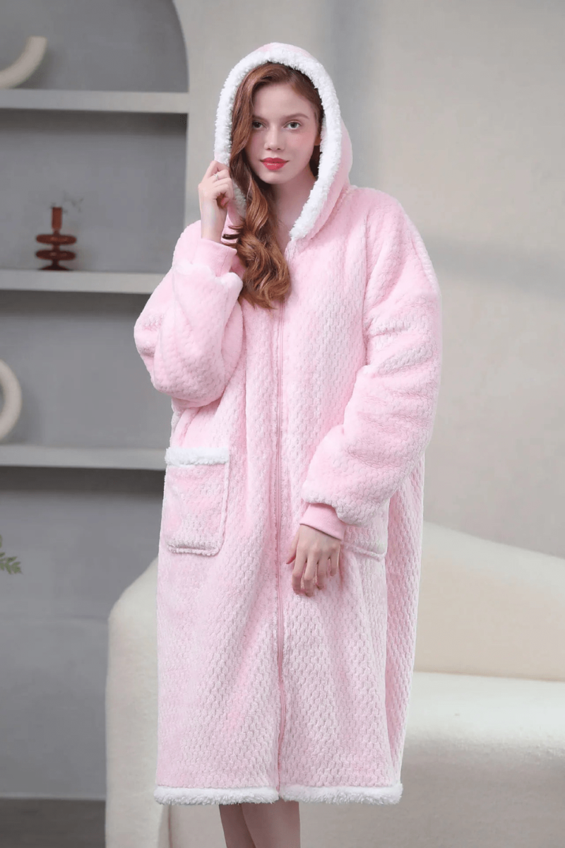 Peignoir Femme | Polaire Zippé – Image 3